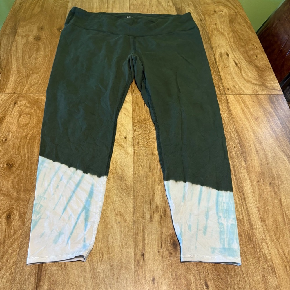 3/$25 J Jill Fit Workout Yoga Gym Stretch Cropped Leggings Pants Size XL 36x25